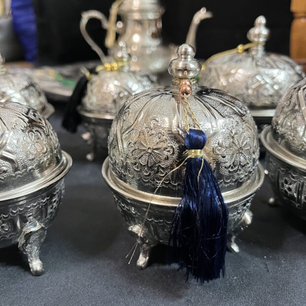 Moroccan Silver-Plated Tea Set