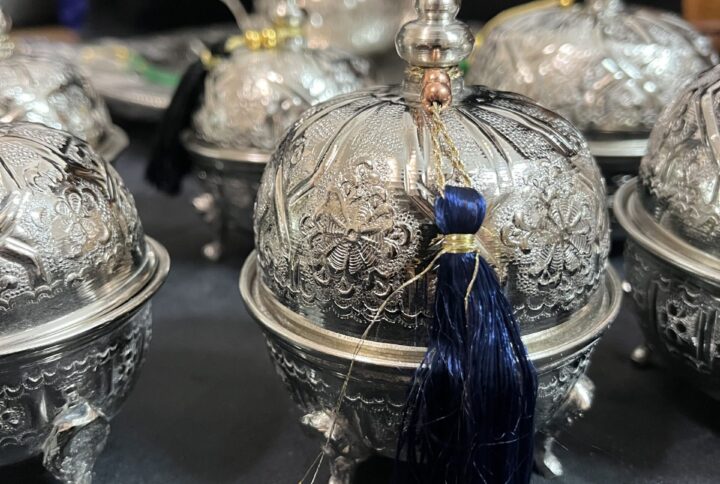 Moroccan Silver-Plated Tea Set