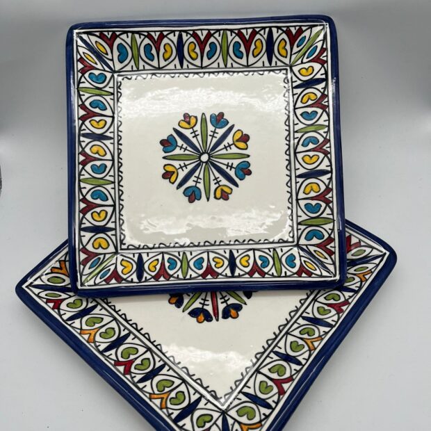 Artisan Hand-Painted Moroccan Serving Dishes