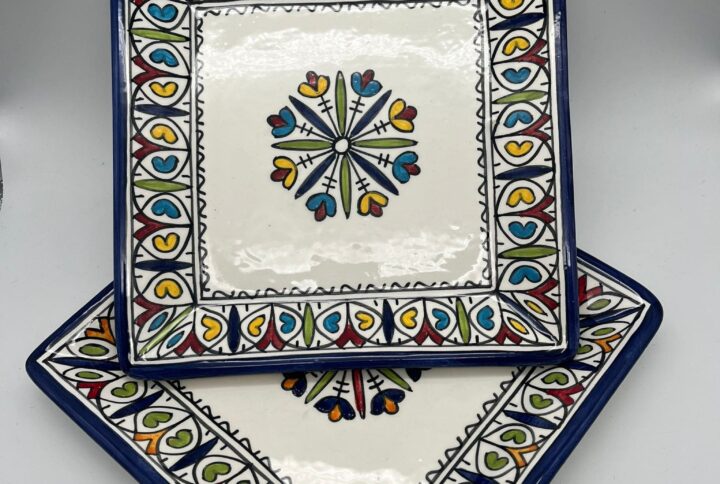 Artisan Hand-Painted Moroccan Serving Dishes