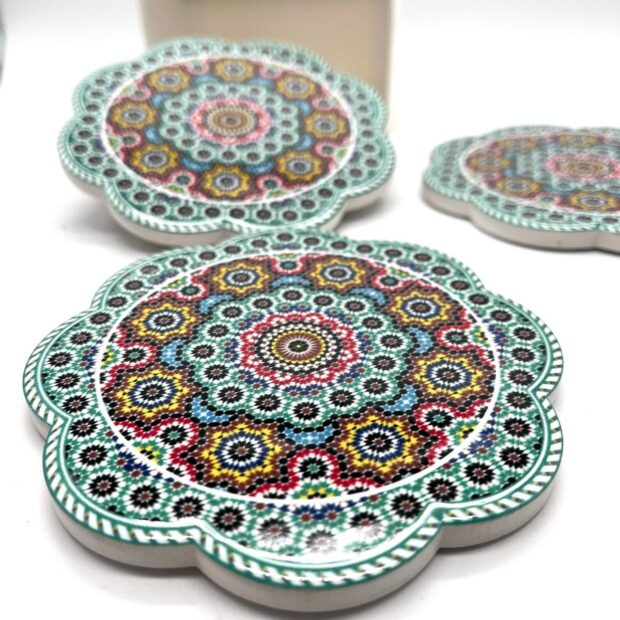 Moroccan Mandala Coasters